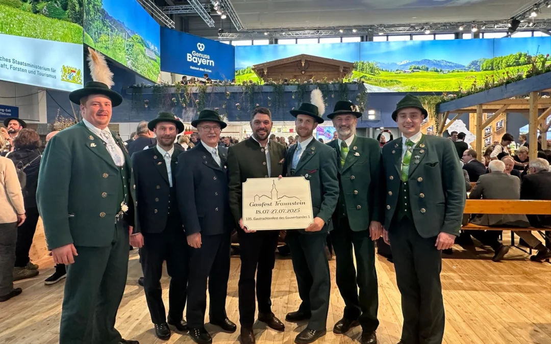Traunsteiner Gaufest-Gemeinschaft wirbt in der Bayernhalle auf Grüner Woche in Berlin